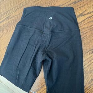 lululemon ribbed high waisted mini flare pant